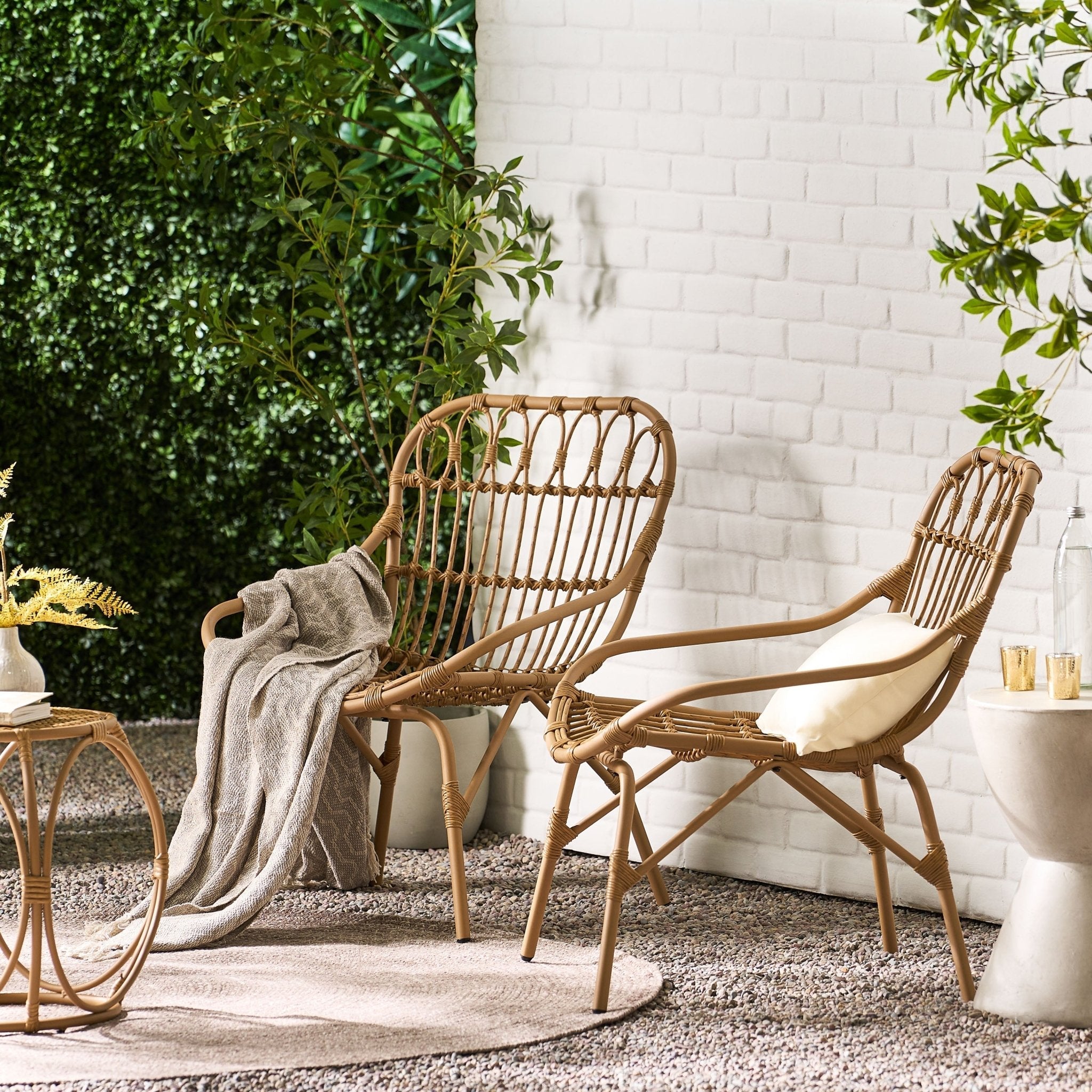 Monsoon Outdoor Accent Chair with Open Weave Design
