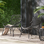 Monsoon Outdoor Accent Chair with Open Weave Design