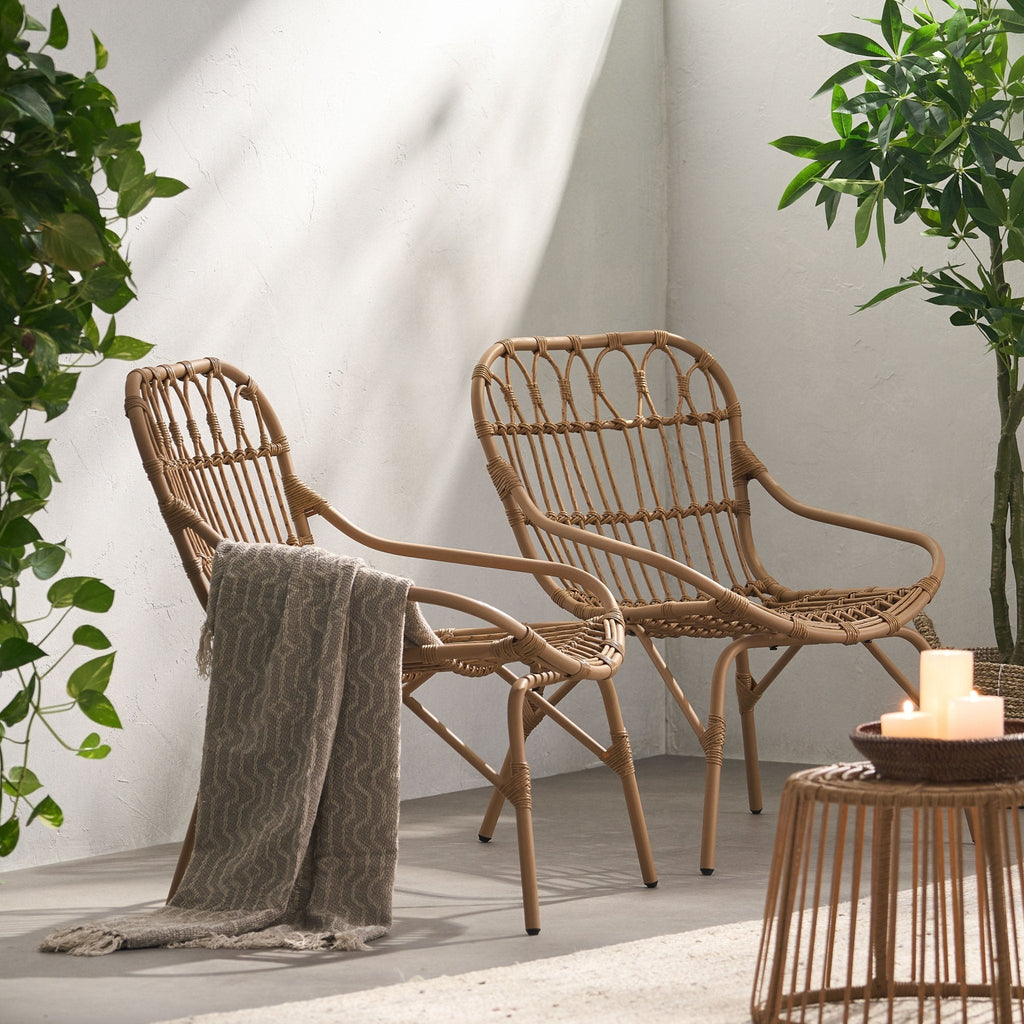 Monsoon Outdoor Accent Chair with Open Weave Design