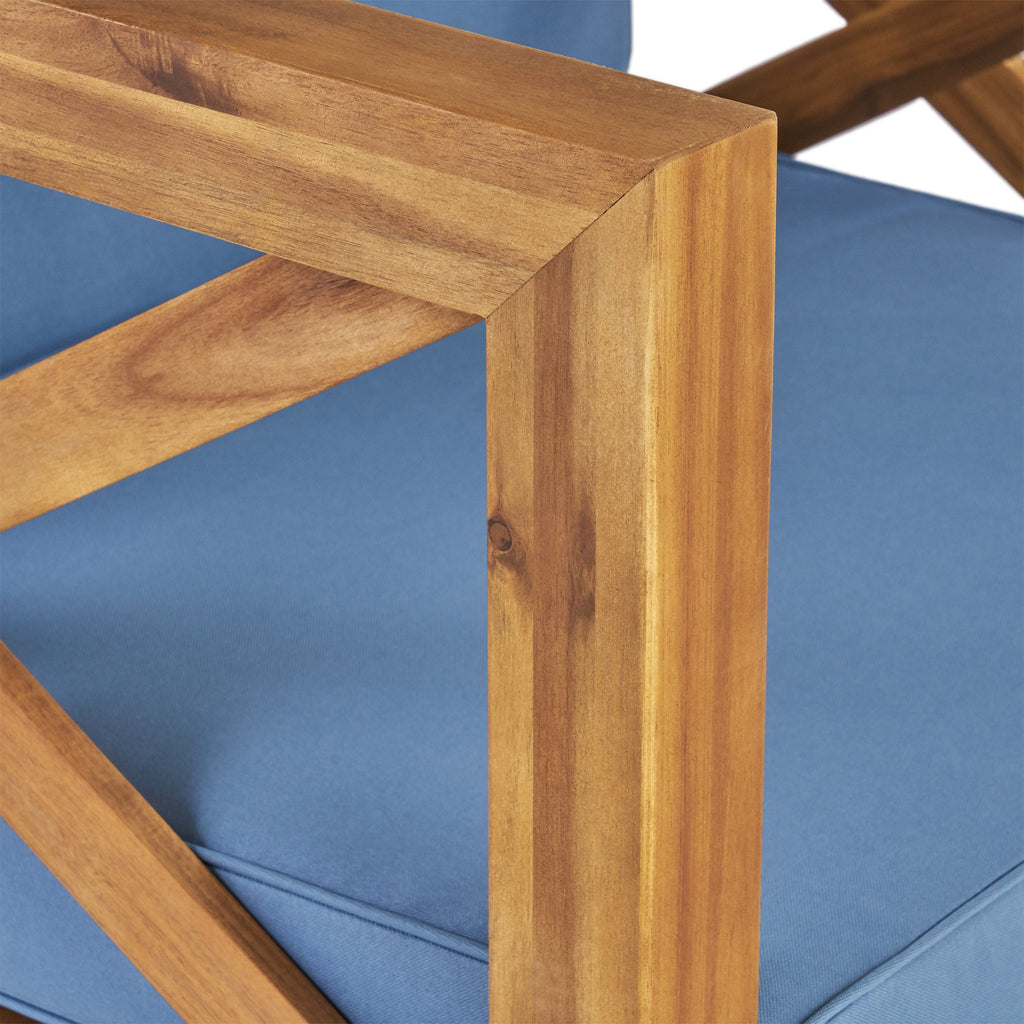 Brava Outdoor Club Chair with Water-Resistant Cushions