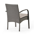 Cordoba Outdoor Wicker Dining Chairs, Set of 2