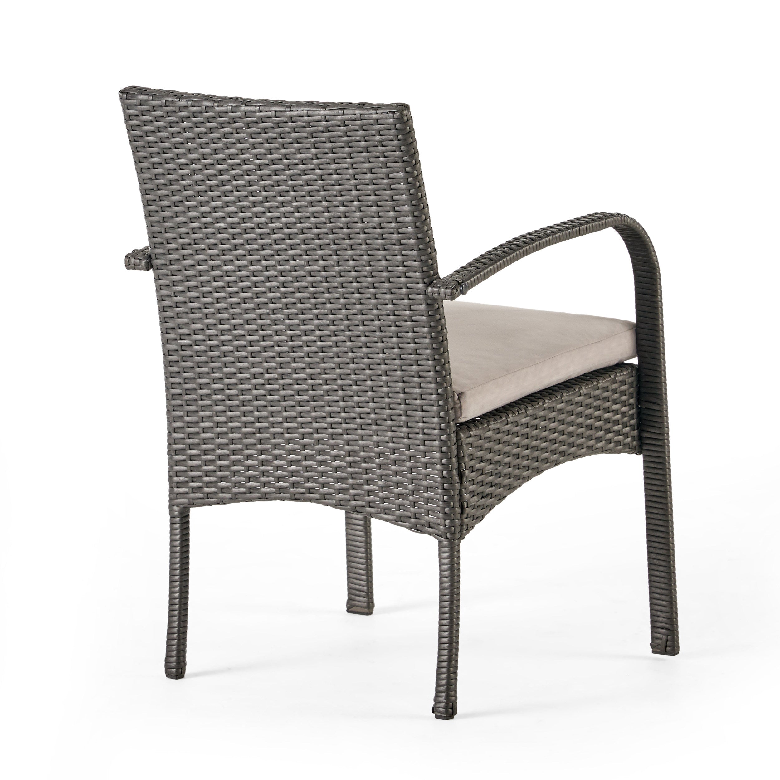 Cordoba Outdoor Wicker Dining Chairs, Set of 2