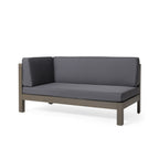 Brava Outdoor X-Back Corner Bench with Coffee Table
