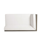 Brava Outdoor X-Back Corner Bench with Coffee Table