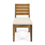 Armless Outdoor Dining Chairs, Set of 2