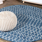 Ourika Moroccan Geometric Textured Weave Indoor/Outdoor Area Rug