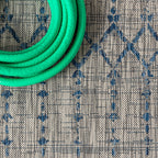 Ourika Moroccan Geometric Textured Weave Indoor/Outdoor Area Rug