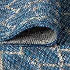 Ourika Moroccan Geometric Textured Weave Indoor/Outdoor Area Rug