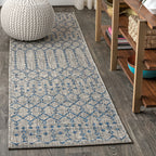Ourika Moroccan Geometric Textured Weave Indoor/Outdoor Area Rug