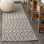 Ourika Moroccan Geometric Textured Weave Indoor/Outdoor Area Rug