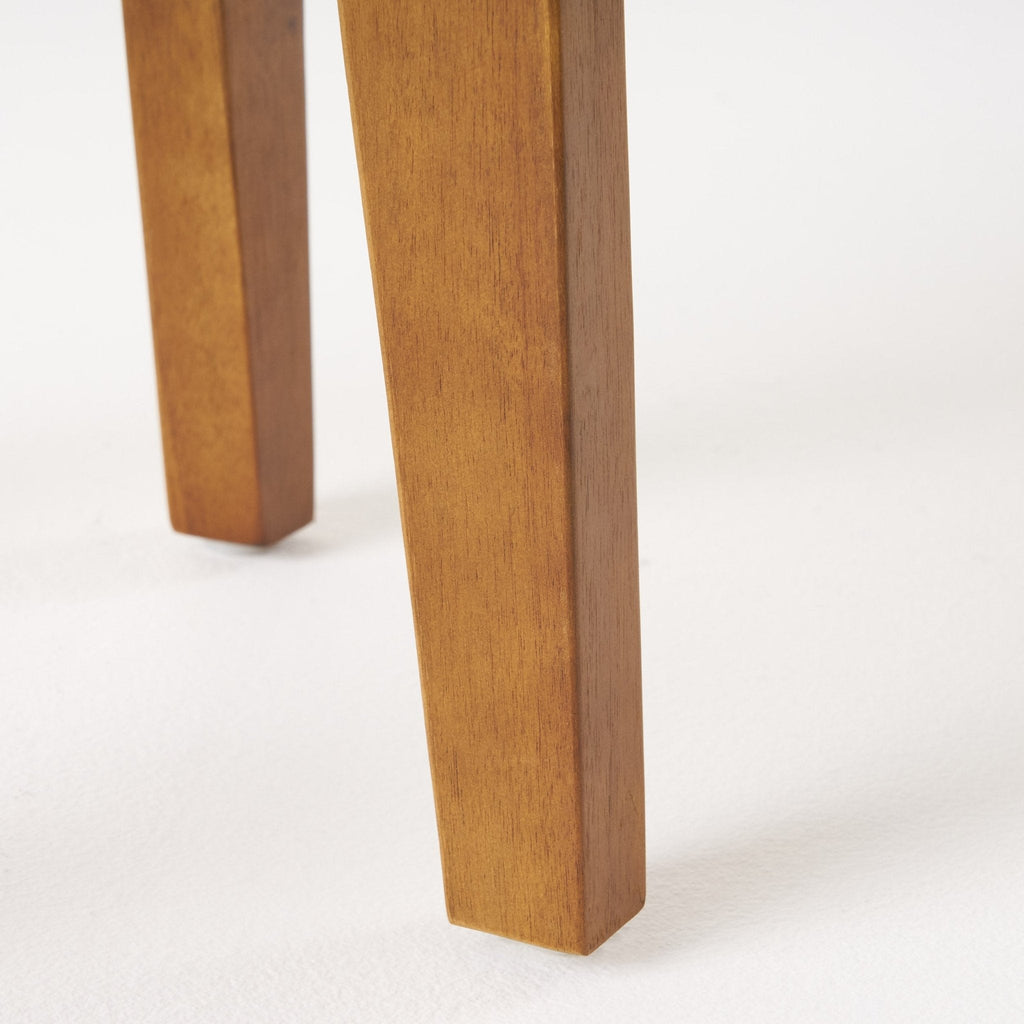 Outdoor 16" Acacia Wood Side Table with Weather Resistance