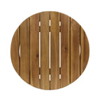 Outdoor 16" Acacia Wood Side Table with Weather Resistance
