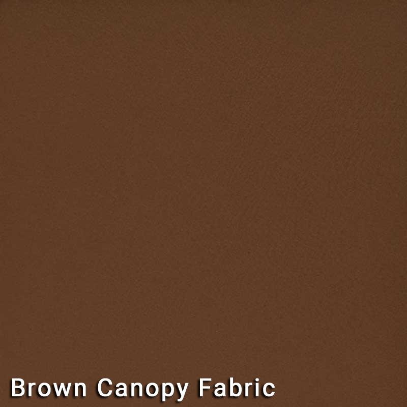7.5' Market Bronze Frame Brown Canopy Umbrella