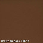 7.5' Market Bronze Frame Brown Canopy Umbrella