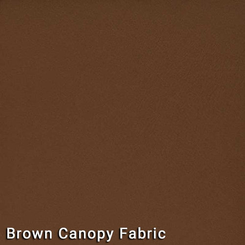 7.5' Market Bronze Frame Brown Canopy Umbrella