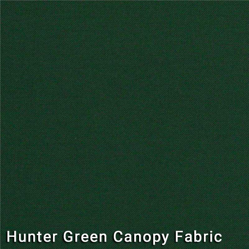 7.5' Market Bronze Frame Hunter Green Canopy Umbrella