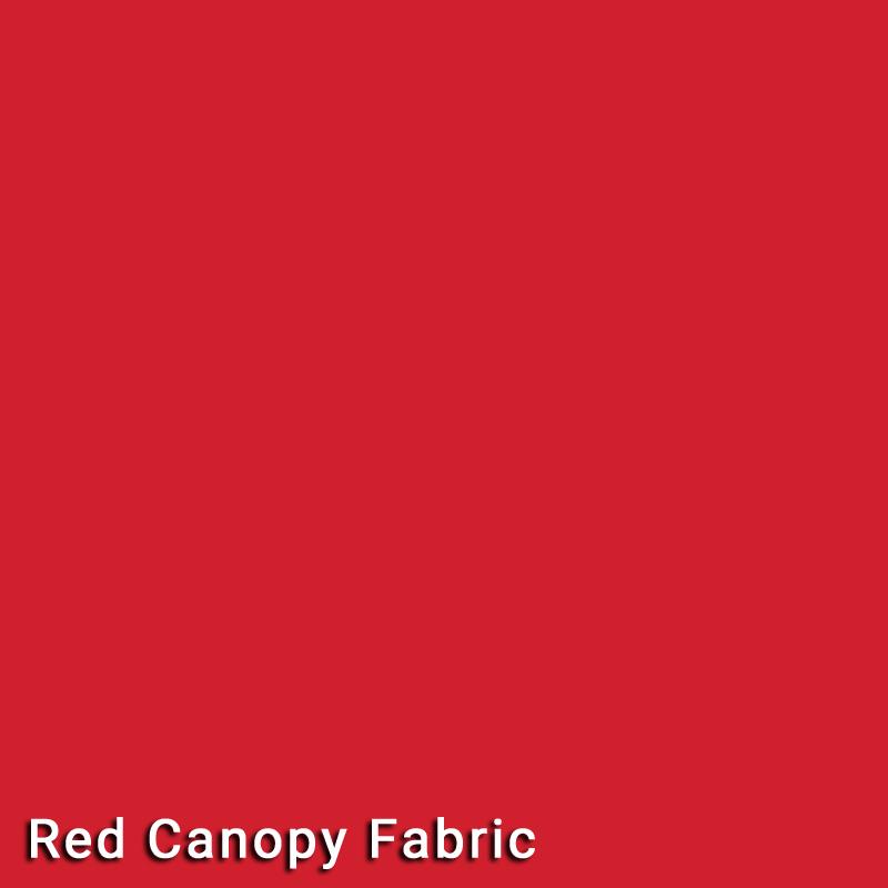 9' Market Bronze Frame Red Canopy Umbrella