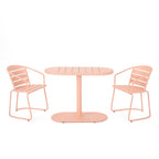 Outdoor Metal Seating Set with Coffee Table and 2 Chairs