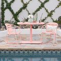 Outdoor Metal Seating Set with Coffee Table and 2 Chairs