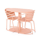 Outdoor Metal Seating Set with Coffee Table and 2 Chairs