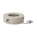 Outdoor Round Concrete Propane Firepit