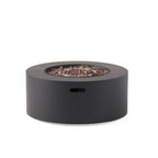 Outdoor Round Iron Propane Firepit