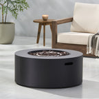 Outdoor Round Iron Propane Firepit