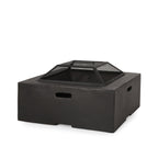 Outdoor Square Wood Burning Firepit