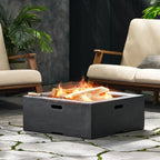 Outdoor Square Wood Burning Firepit