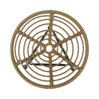 Petrichor Outdoor Rattan Table with Tempered Glass Top