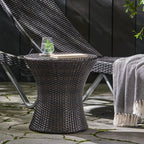 Thrive Hourglass Rattan Outdoor Side Table