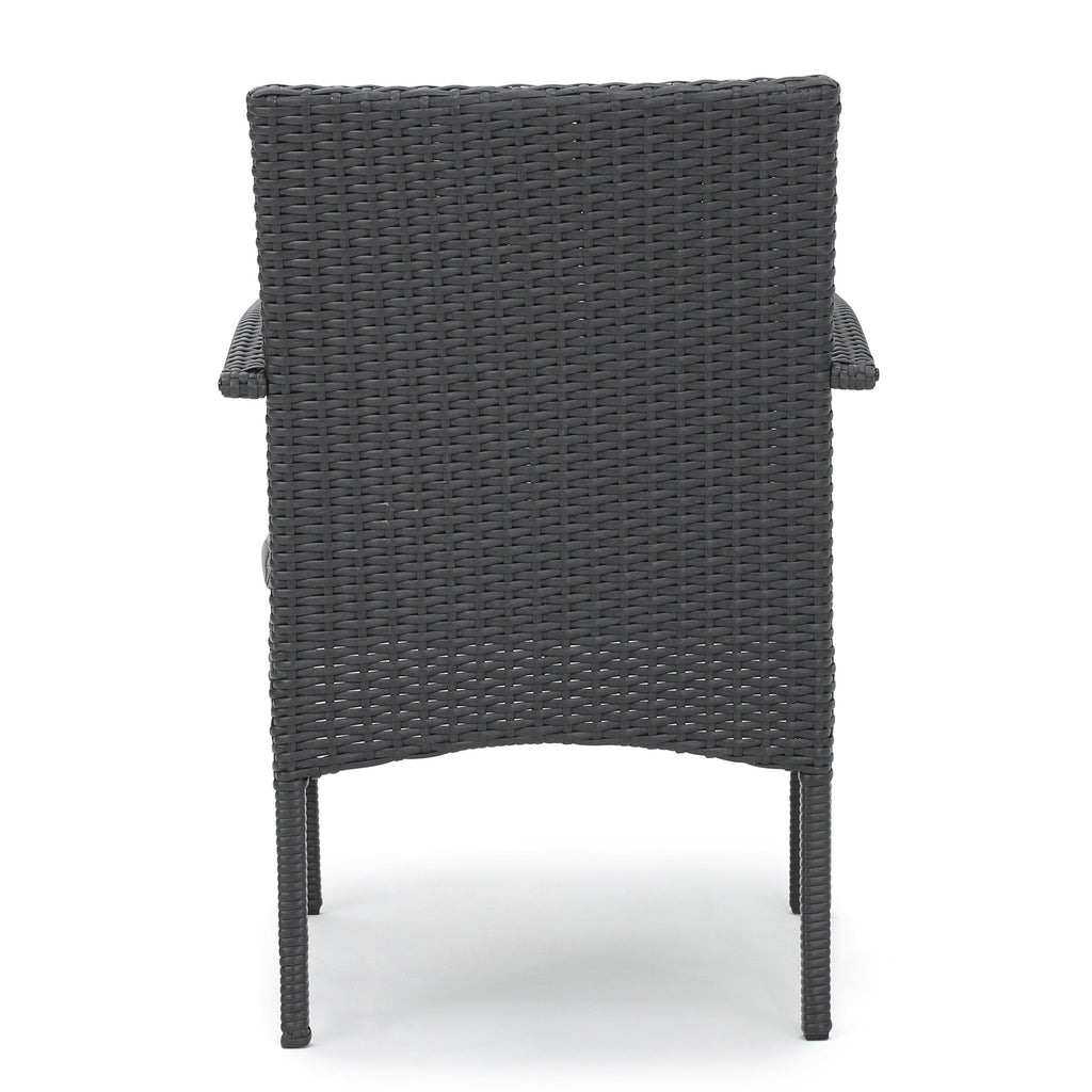 Cordoba Outdoor Wicker Dining Chairs, Set of 2