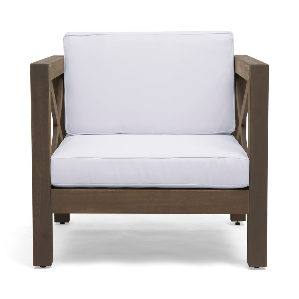 Brava Outdoor Club Chair with Water-Resistant Cushions