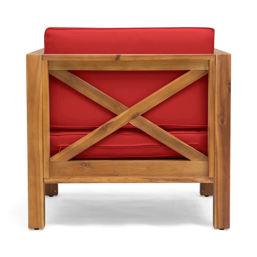 Brava Outdoor Club Chair with Water-Resistant Cushions