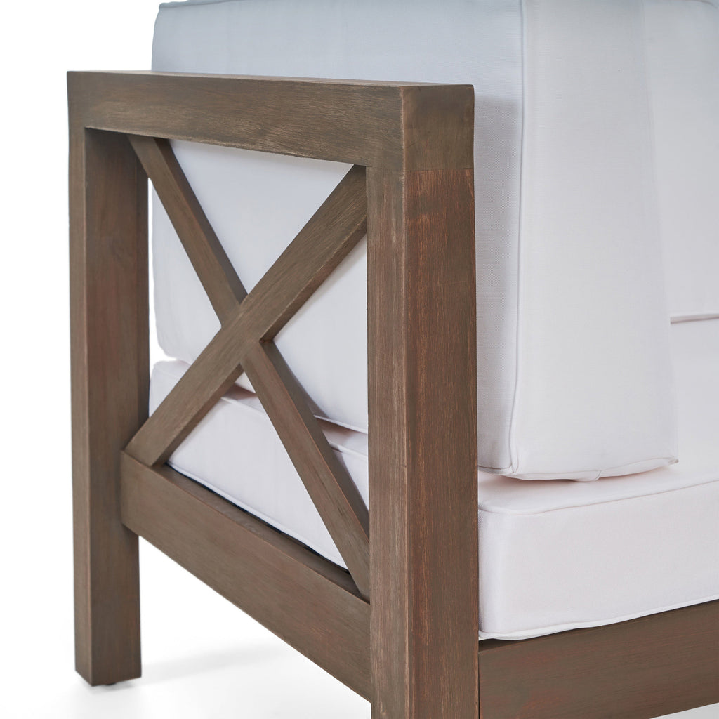 Brava Outdoor Club Chair with Water-Resistant Cushions