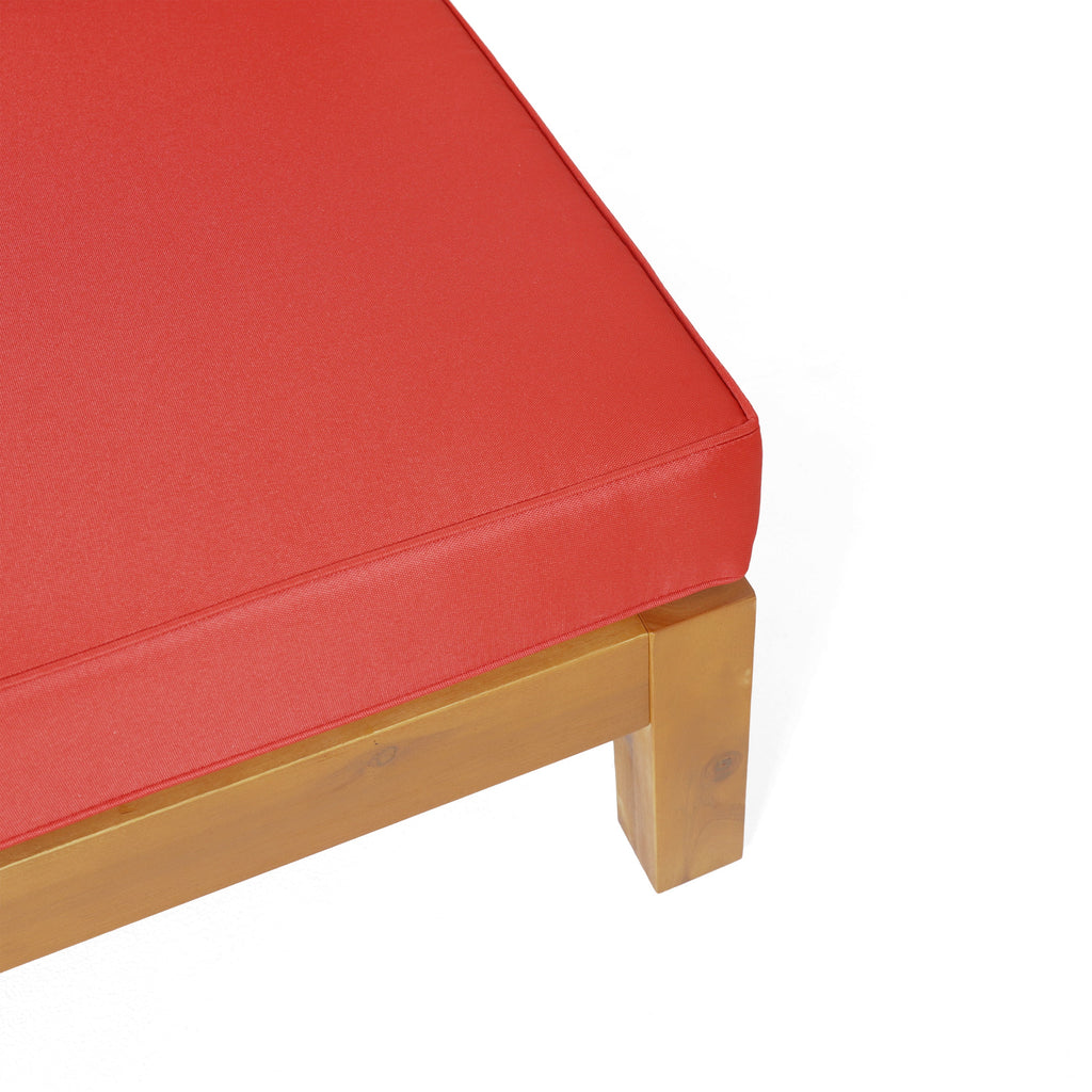Brava Outdoor X-Back Corner Bench with Coffee Table