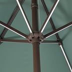 Spencer Classic Coastal 2-Tone Solar LED Market Patio Umbrella with 12 LED Strip Lights