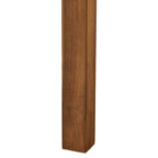 Perla Outdoor Rustic Coffee Table with Slat Design