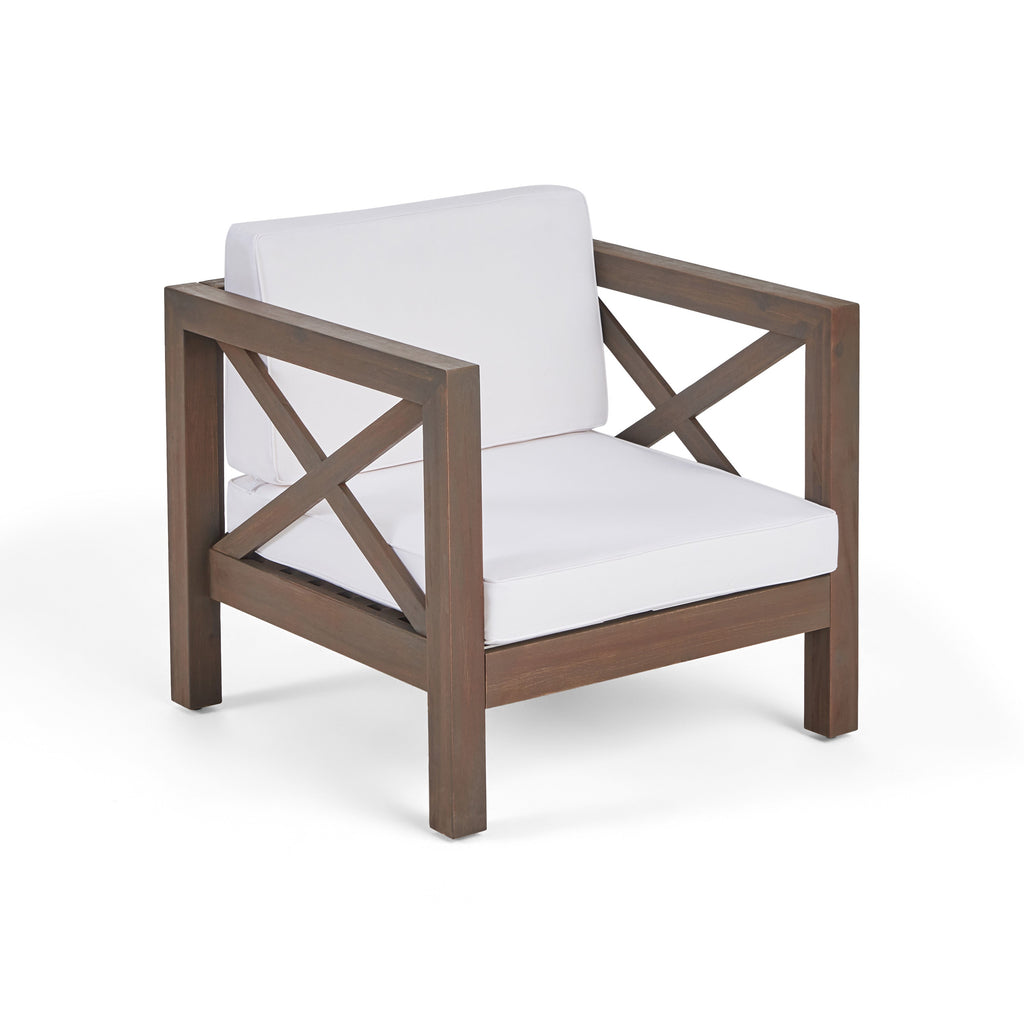Brava Outdoor Club Chair with Water-Resistant Cushions