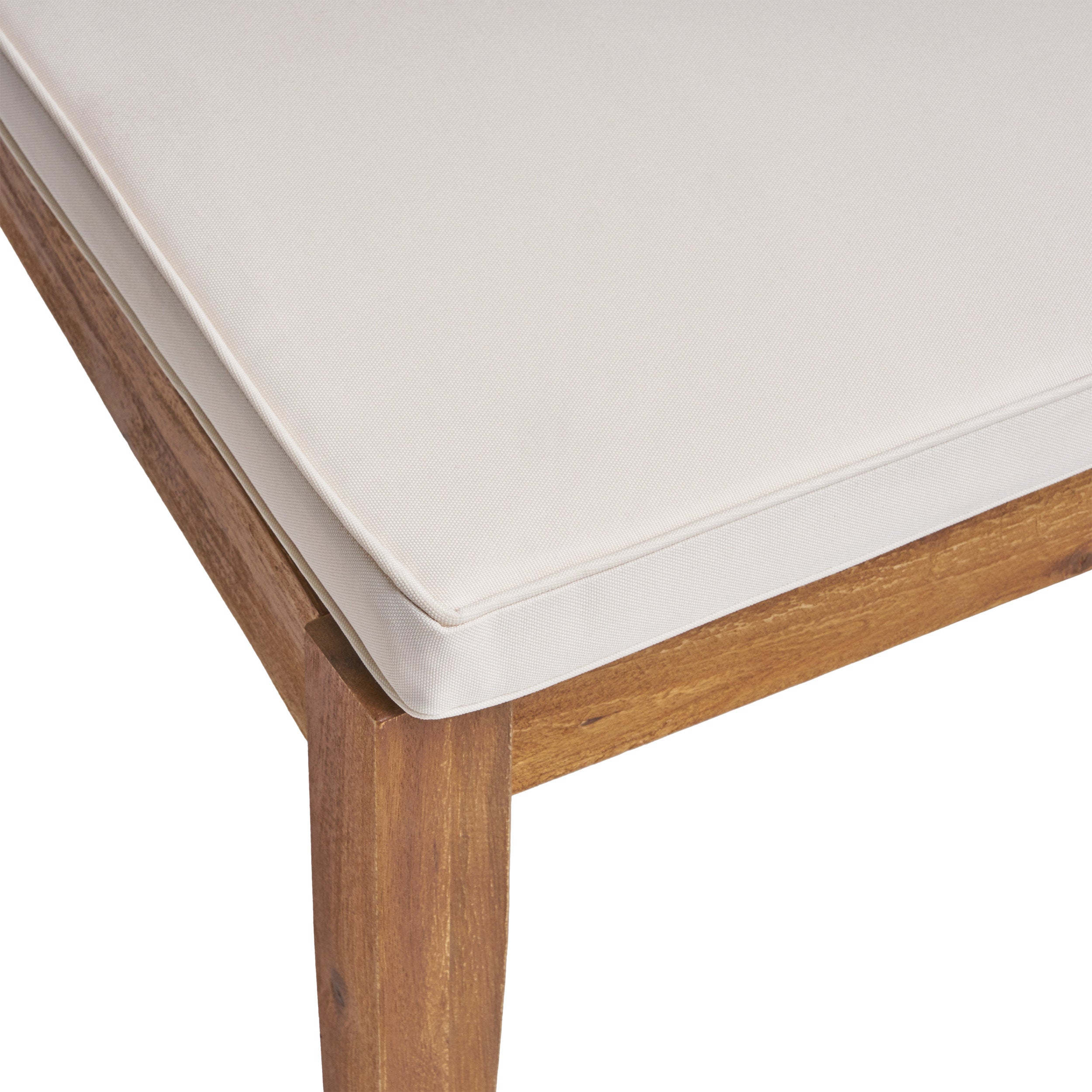 Armless Outdoor Dining Chairs, Set of 2