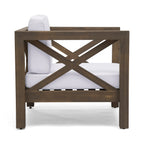 Brava Outdoor Club Chair with Water-Resistant Cushions