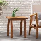 Selma Acacia Wood Outdoor Accent Side Table
