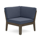 Grenada Outdoor Acacia Wood U-Shape Armless Sectional Sofa