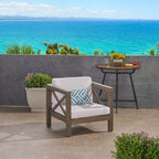Brava Outdoor Club Chair with Water-Resistant Cushions