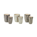 Wavy Patterned Planter or Vase (Set of 6)