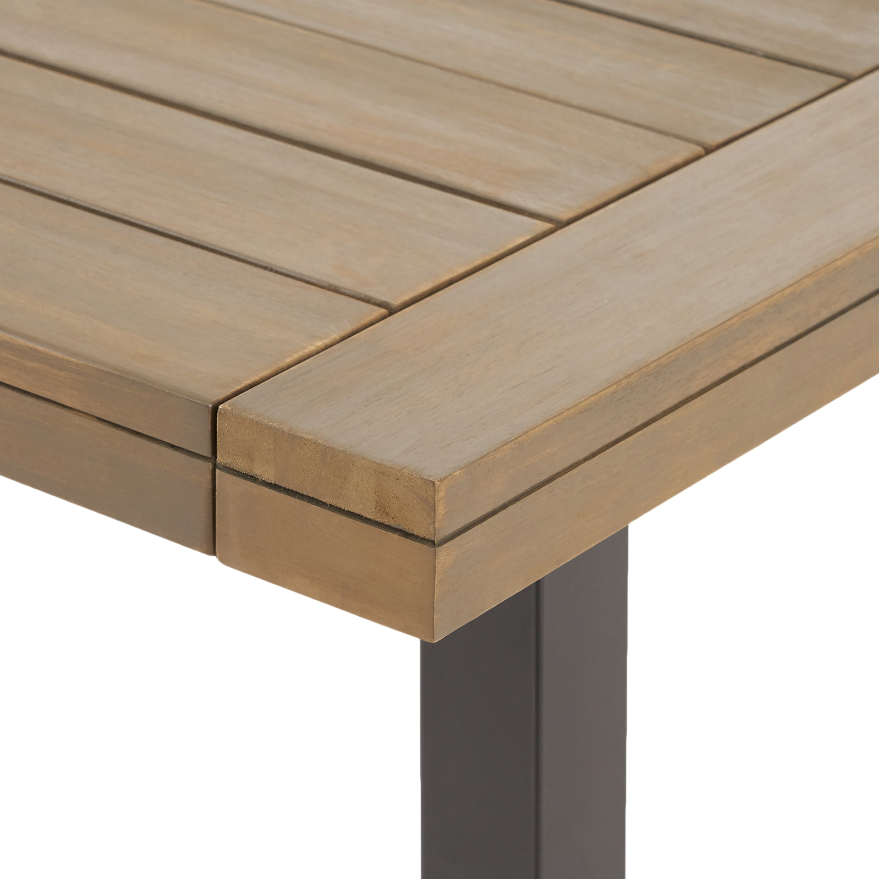 Acacia Wood Rectangular Outdoor Dining Table
