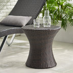 Thrive Hourglass Rattan Outdoor Side Table