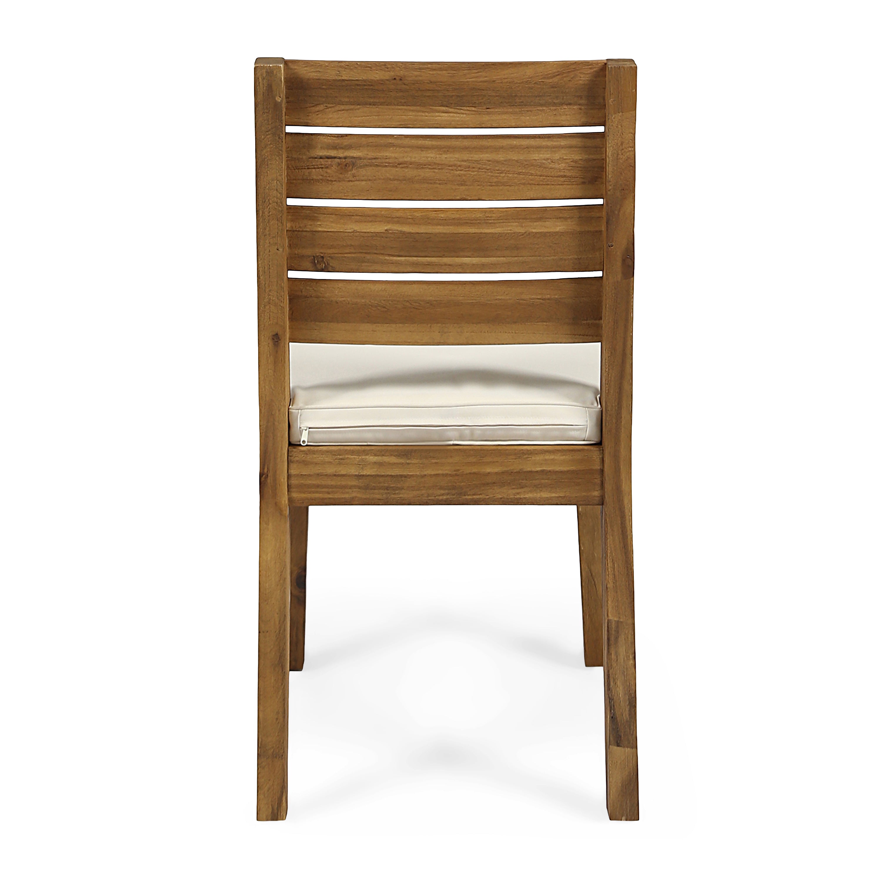 Armless Outdoor Dining Chairs, Set of 2