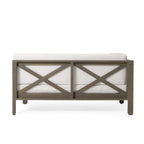 Brava Outdoor X-Back Corner Bench with Coffee Table