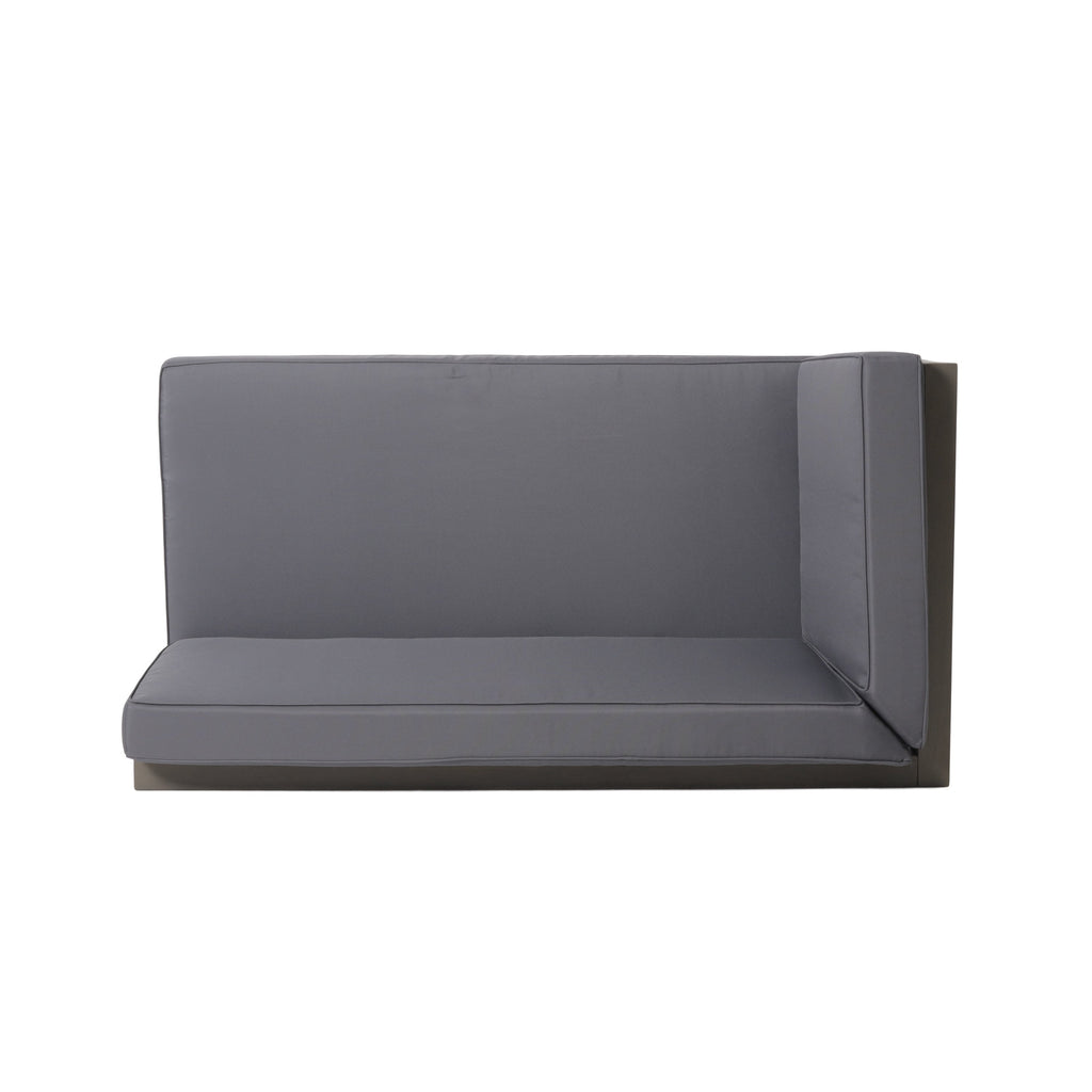 Brava Outdoor X-Back Corner Bench with Coffee Table